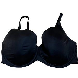 Cacique Cooling Lightly Lined Full Coverage Black Bra 44G